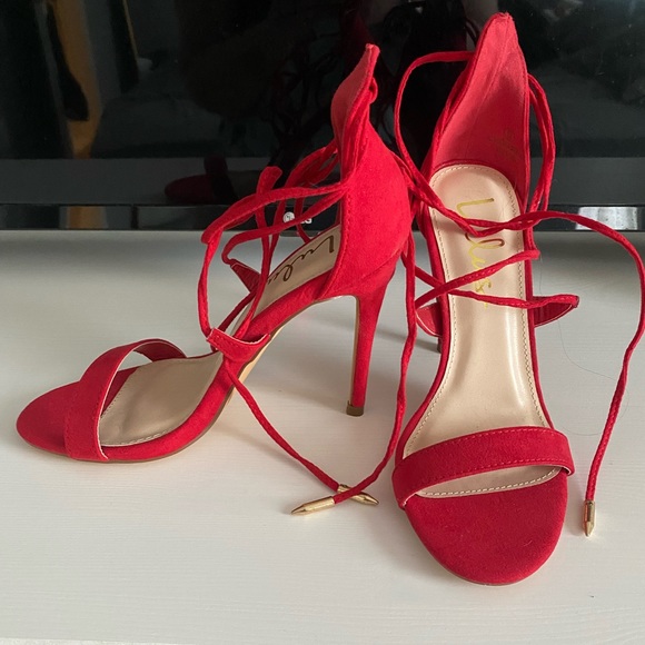 Lulus Red Heels - Picture 2 of 3
